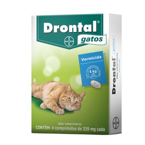 Drontal-Gatos---4-comprimidos-_-Vermifugo-Bayer Drontal-Gatos---4-comprimidos-_-Vermifugo-Bayer