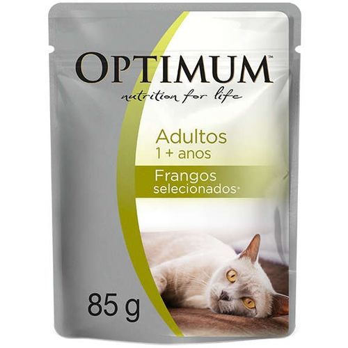 Racao-Umida-Optimum-Sache-Frango-para-Gatos-Adultos Racao-Umida-Optimum-Sache-Frango-para-Gatos-Adultos