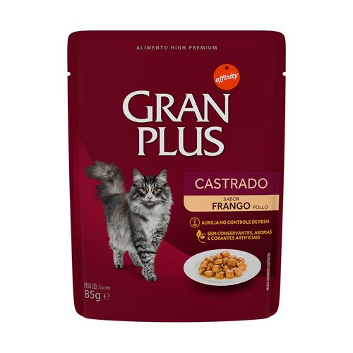 sache_racao_gran_plus_umida_sache_gatos_adulto_frango_85g sache_racao_gran_plus_umida_sache_gatos_adulto_frango_85g
