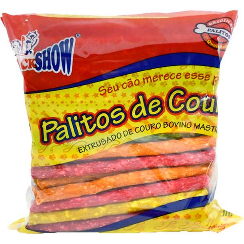 osso-palito-couro-colorido-kr55-500g osso-palito-couro-colorido-kr55-500g