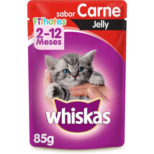 Racao_Umida_Whiskas_Sache_Carne_Jelly_para_Gatos_Filhotes-85g Racao_Umida_Whiskas_Sache_Carne_Jelly_para_Gatos_Filhotes-85g