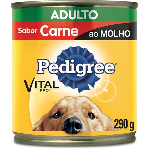 Racao_Umida_Pedigree_Lata_Carne_ao_Molho_para_Caes_Adultos-290g Racao_Umida_Pedigree_Lata_Carne_ao_Molho_para_Caes_Adultos-290g