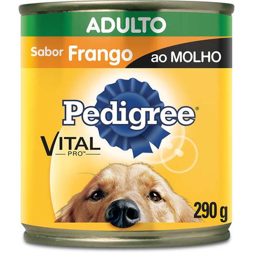 Racao_Umida_Pedigree_Lata_Frango_ao_Molho_para_Caes_Adultos-290g Racao_Umida_Pedigree_Lata_Frango_ao_Molho_para_Caes_Adultos-290g