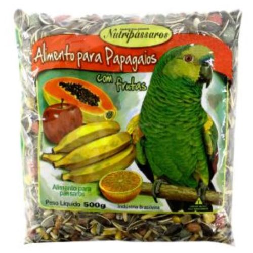 nutripassaros-alimento-racao-frutas-para-papagaios-500g nutripassaros-alimento-racao-frutas-para-papagaios-500g