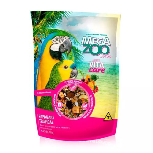 mega-zoo-mix-papagaio-tropical-700g mega-zoo-mix-papagaio-tropical-700g