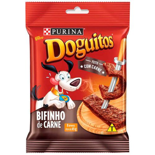 Petisco_Nestle_Purina_Doguitos_Bifinho_de_Carne_para_Caes_65g Petisco_Nestle_Purina_Doguitos_Bifinho_de_Carne_para_Caes_65g